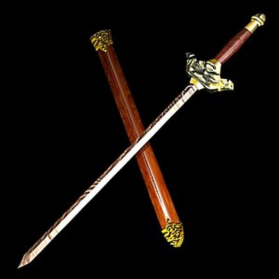 Узорчатый меч. Изготовлен из калёного металла. Фото с aboluowang.com